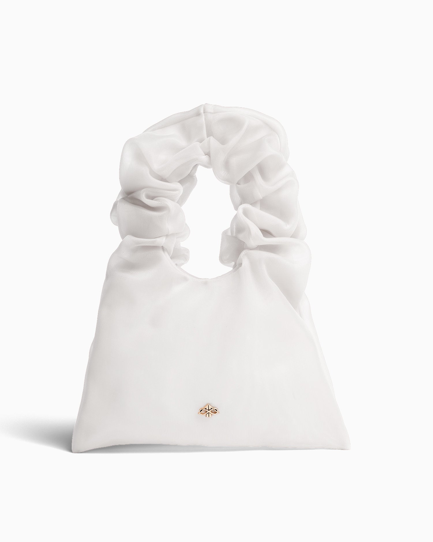 HOUSE OF ATANA Mini Rouche Bag White