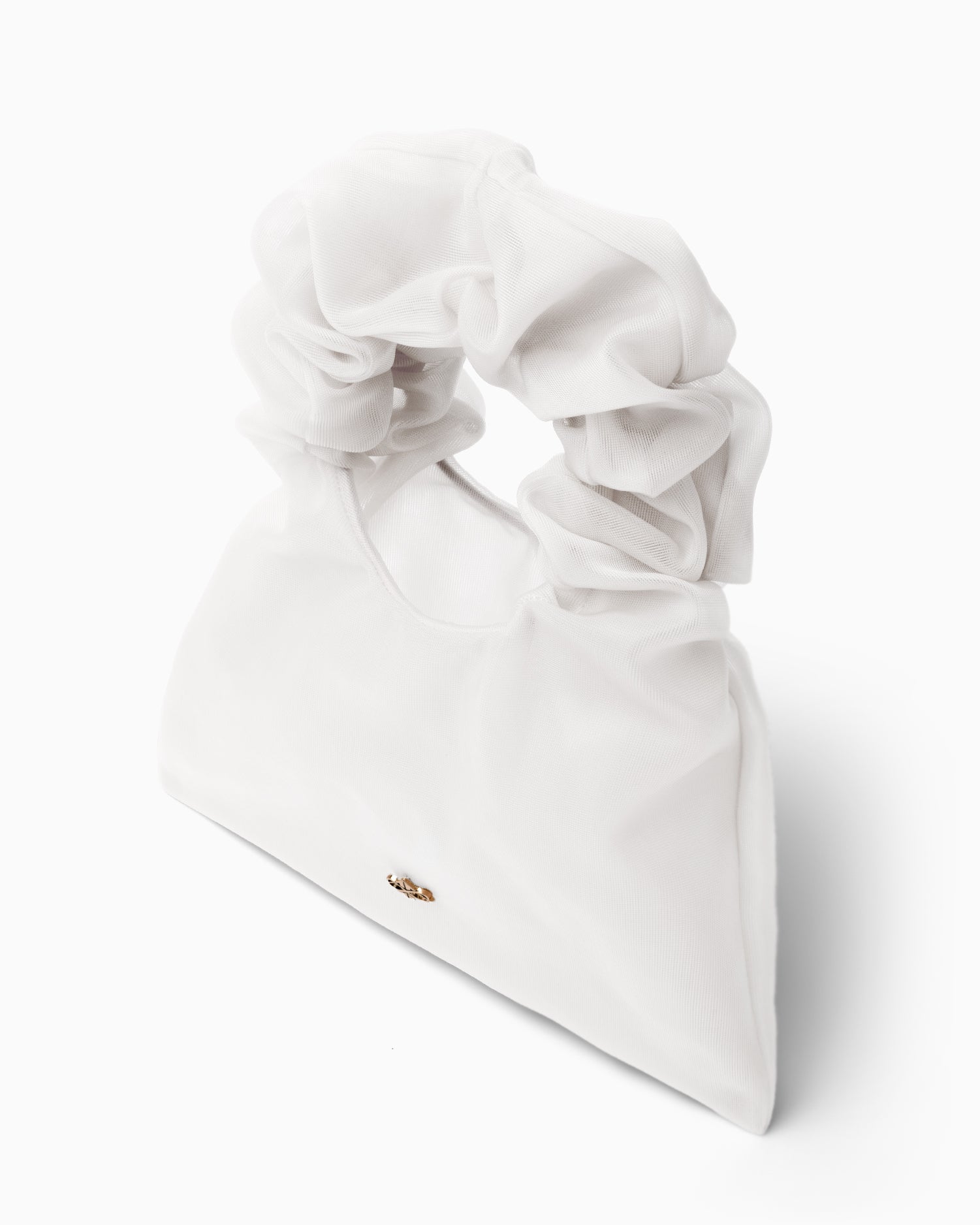 HOUSE OF ATANA Mini Rouche Bag White