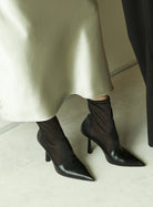 Anna Boot 95 Black Leather - HOUSE OF ATANA