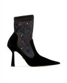 Anna Boot 95 Black Suede and Star Embroidery - HOUSE OF ATANA