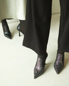 Anna Boot 95 Disco Suede Black - HOUSE OF ATANA