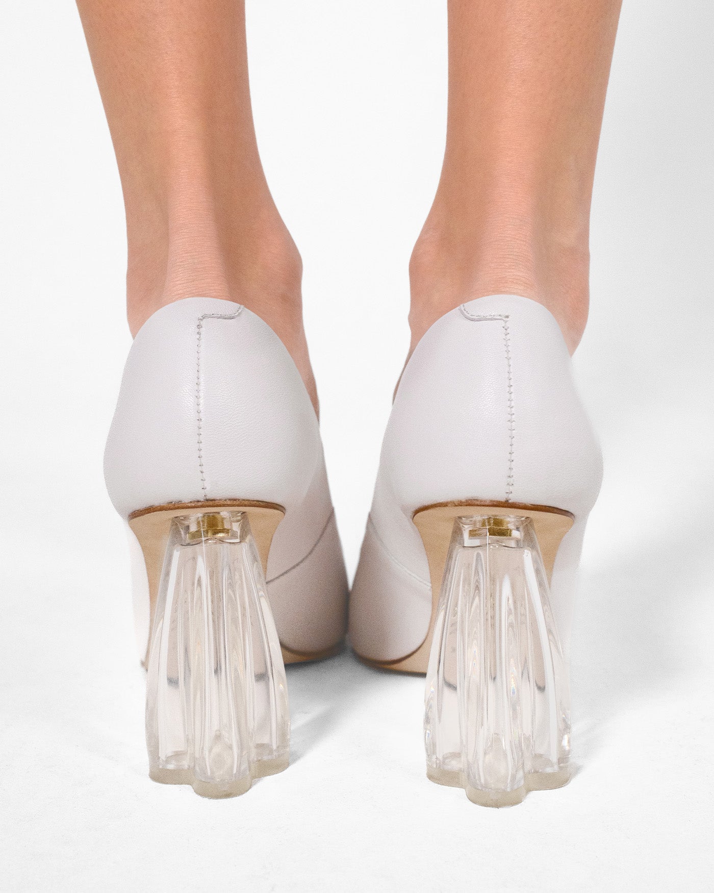 Fiorellini Glass Pump 90 White - HOUSE OF ATANA