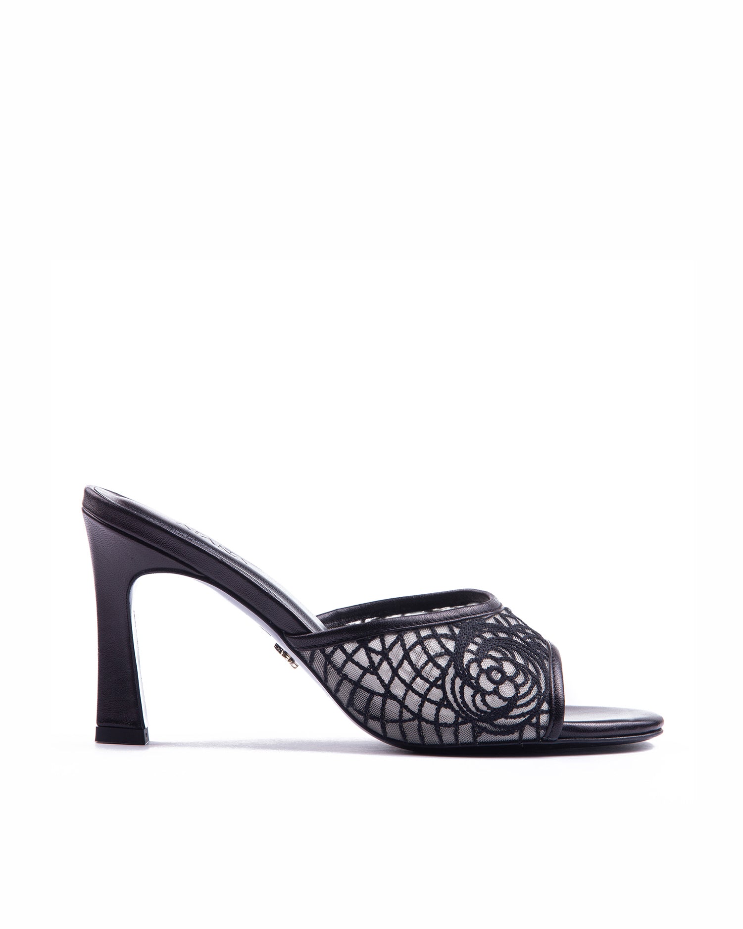 Crochet Mule 85 Black - HOUSE OF ATANA