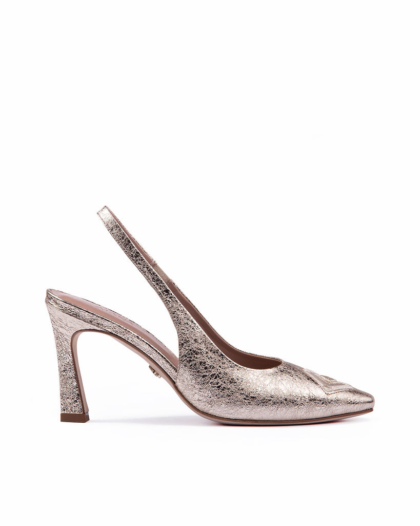 Diamond Slingback 85 Molten Gold - HOUSE OF ATANA