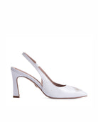 Diamond Slingback 85 White Patent - HOUSE OF ATANA