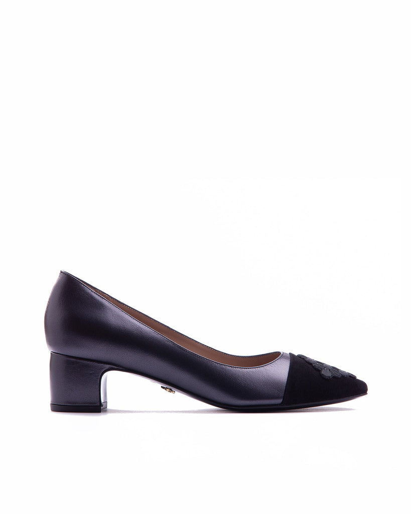 Fiorellini Brooch Pump 45 Black - HOUSE OF ATANA