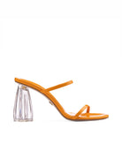 Fiorellini Glass Heel 95 Orange Patent - HOUSE OF ATANA