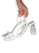 Fiorellini Glass Heel 95 White Patent - HOUSE OF ATANA