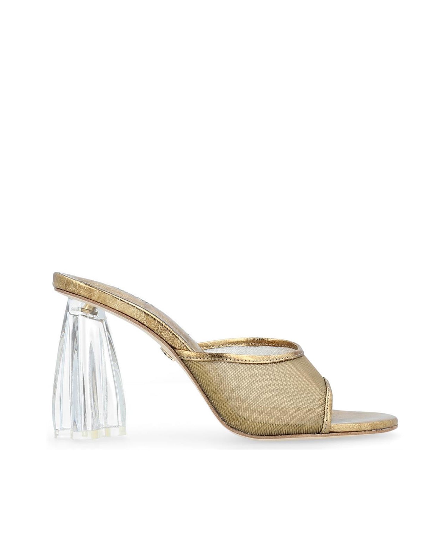 Fiorellini Glass Mule 95 Antique Gold - HOUSE OF ATANA
