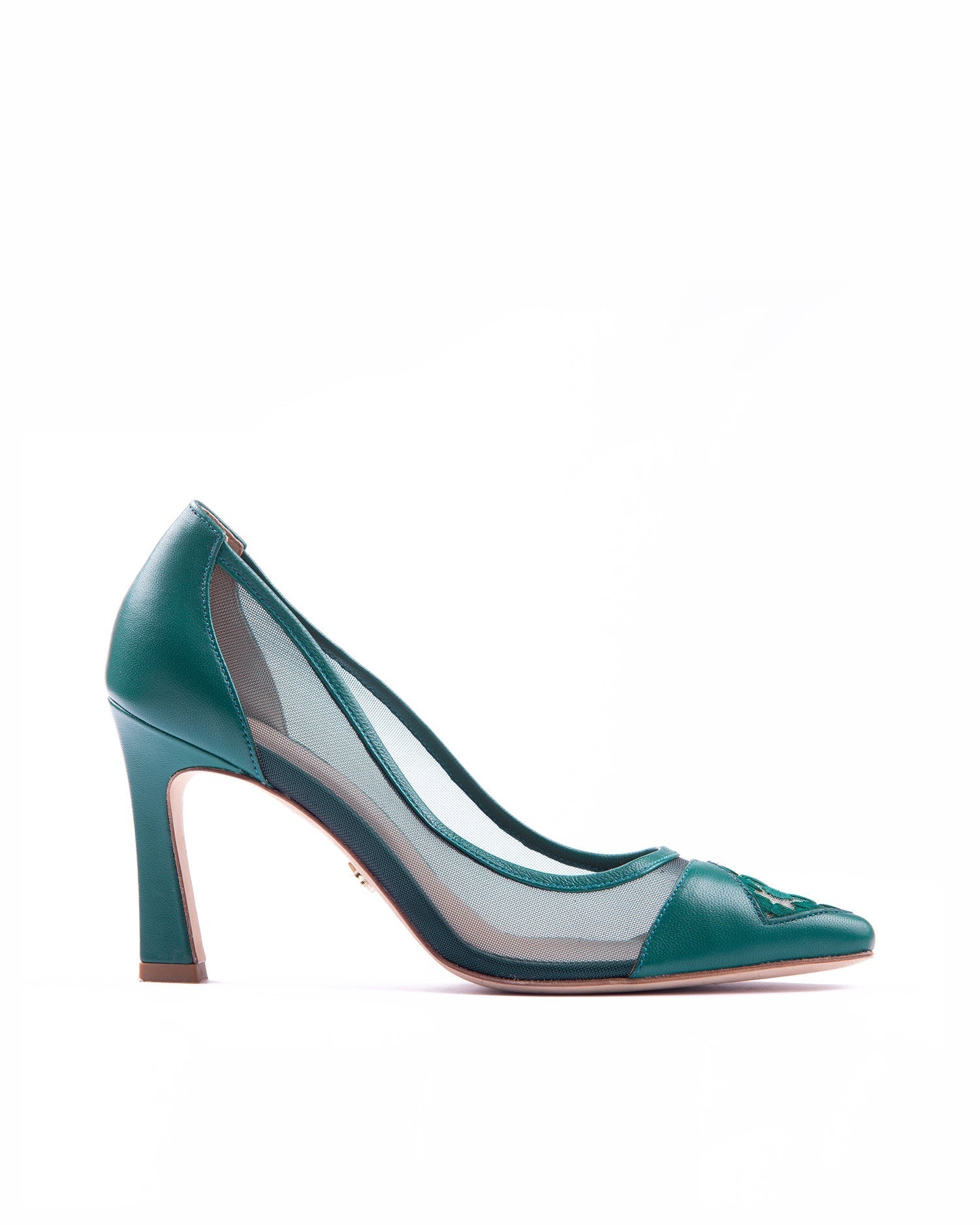 Fiorellini Pump Mesh 85 Dark Green - HOUSE OF ATANA