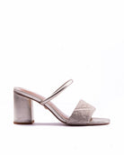 Full Fibre Mule 75 Silver Metallic - HOUSE OF ATANA