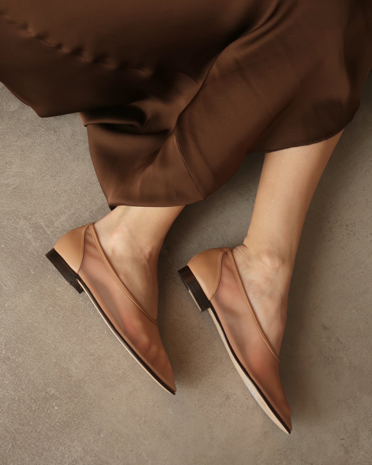 Mesh Ballerina Tan - HOUSE OF ATANA