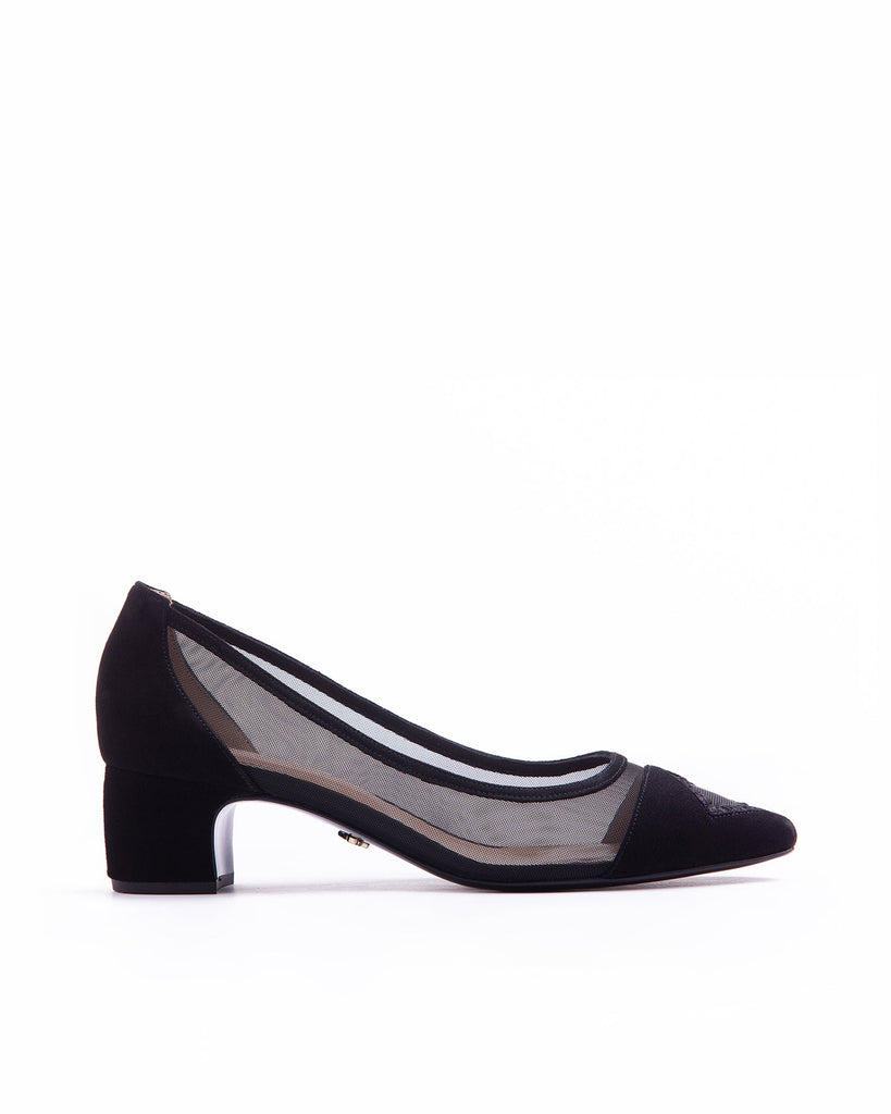 Pearls Pump 45 Black - HOUSE OF ATANA