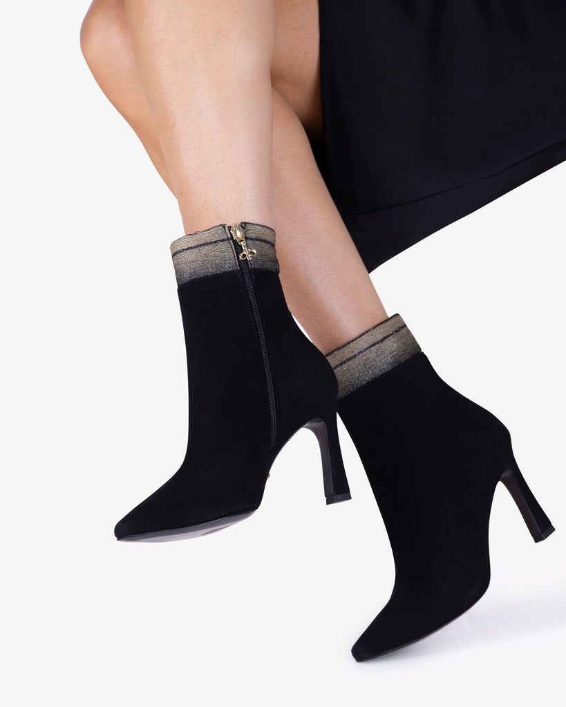 Sock Boot 85 Black Suede - HOUSE OF ATANA