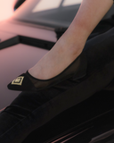 Diamond Ballerina Black Suede