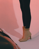 Sock Boot 85 Beige Patent