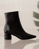 Croc Heel Boot 55 Black - HOUSE OF ATANA