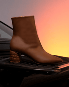 Croc Heel Boot 55 Saddle Brown - HOUSE OF ATANA