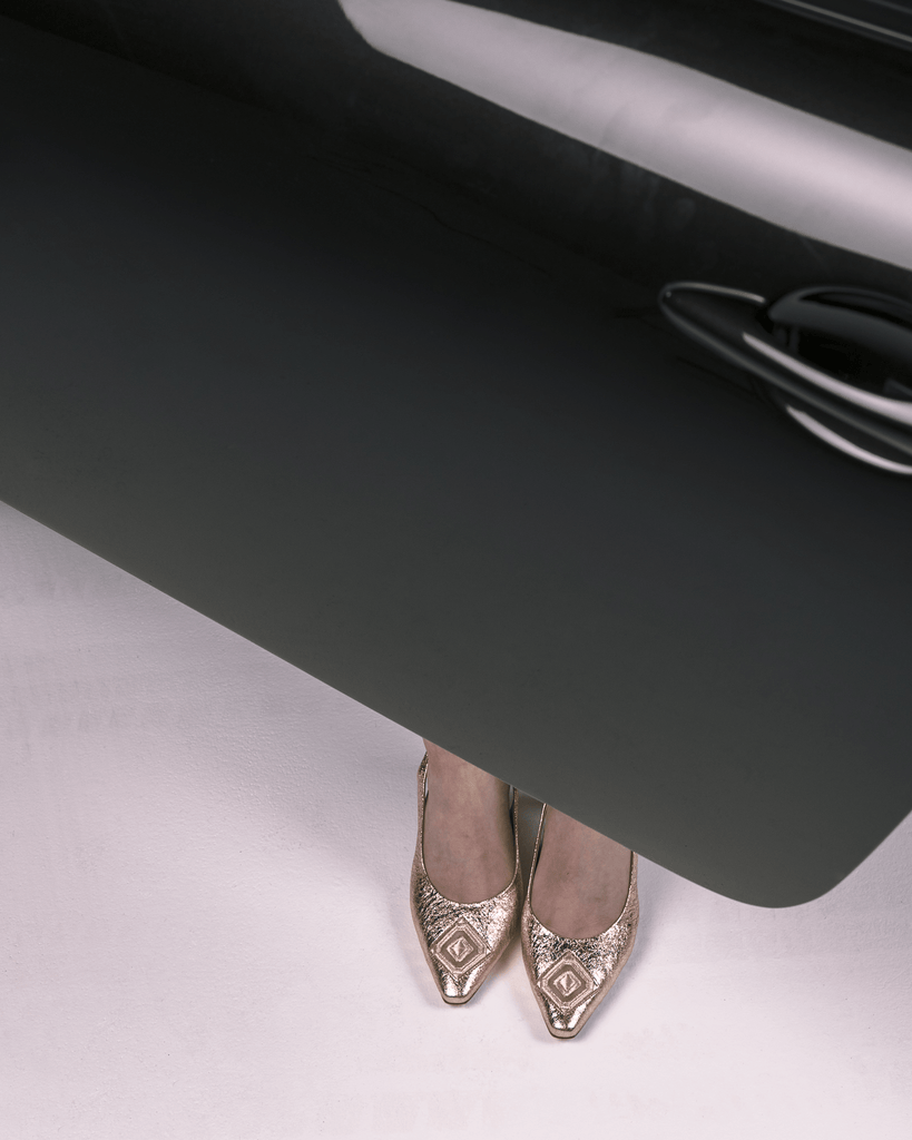 Diamond Slingback 85 Molten Gold - HOUSE OF ATANA