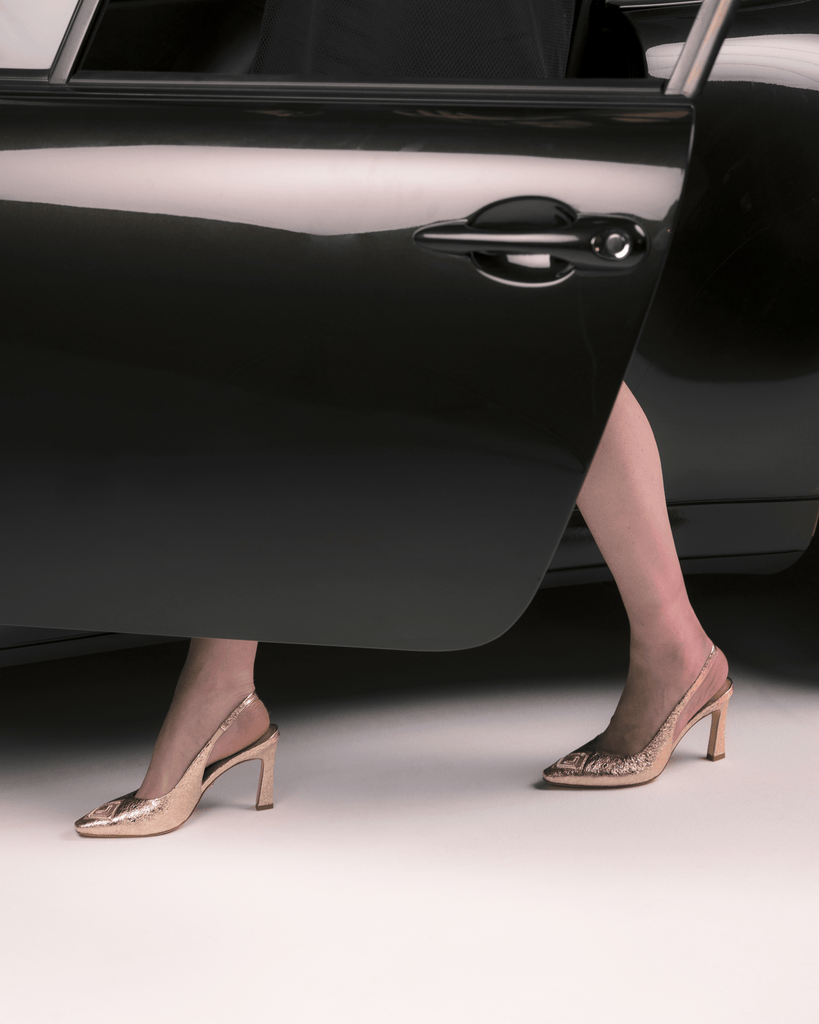 Diamond Slingback 85 Molten Gold - HOUSE OF ATANA