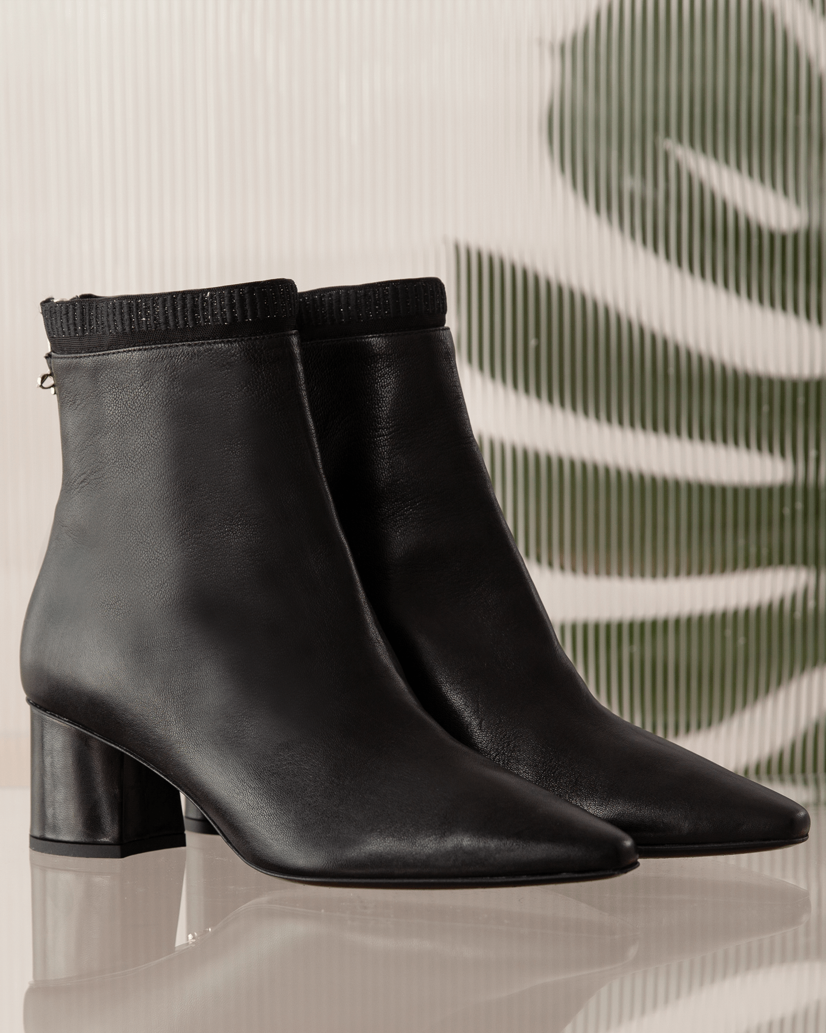 Embroidered Sock Boot 55 Black - HOUSE OF ATANA