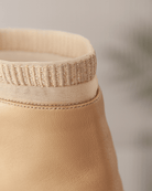 Embroidered Sock Boot 55 Wheat Leather - HOUSE OF ATANA