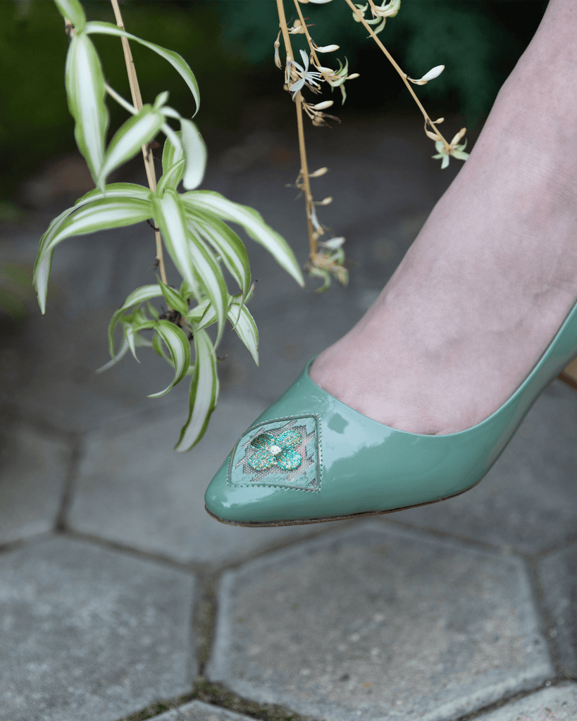 Fiorellini Pump Leather 45 Sea Green - HOUSE OF ATANA
