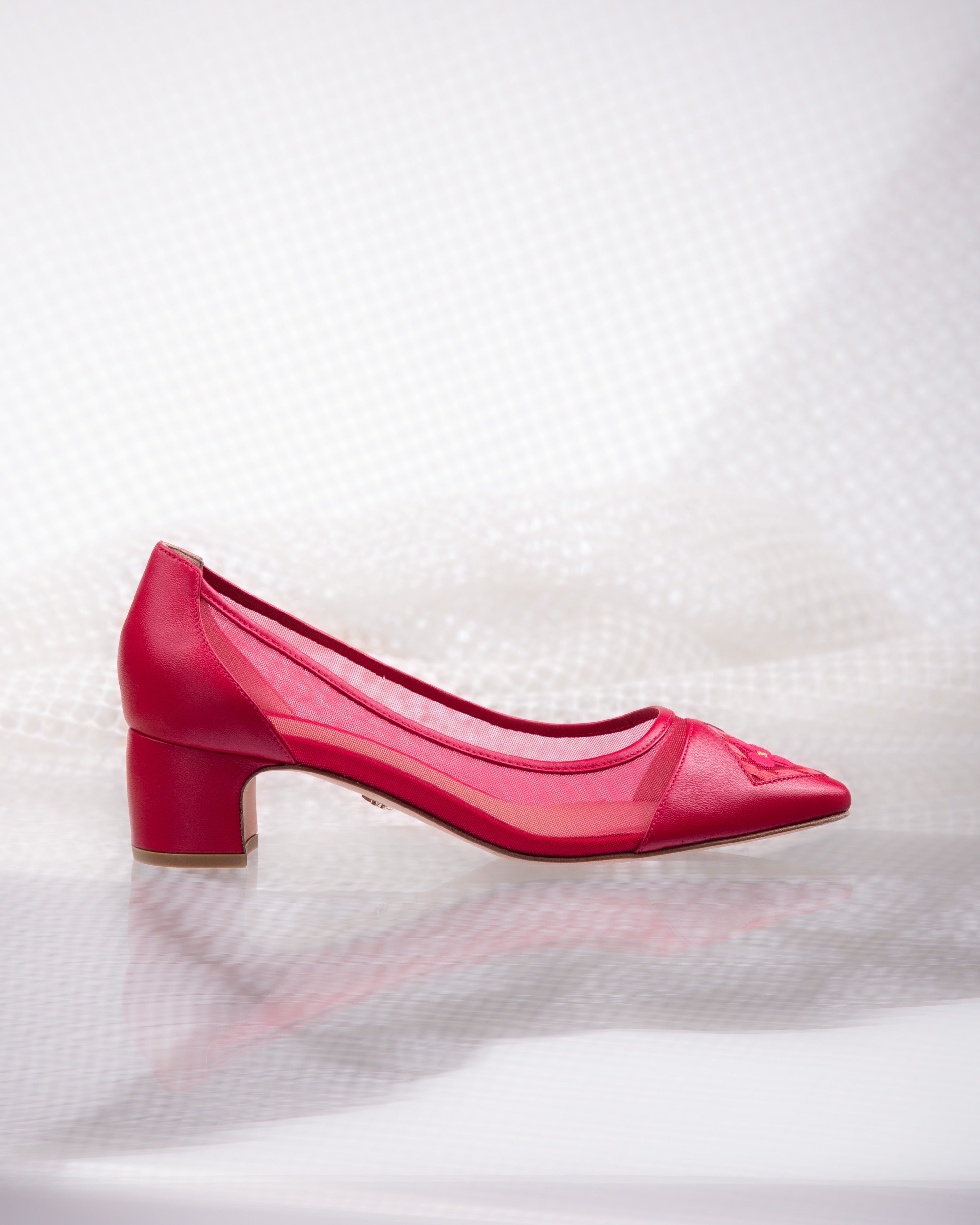 Fiorellini Pump Mesh 45 Deep Pink - HOUSE OF ATANA