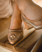 Fiorellini Pump Mesh 45 Tan - HOUSE OF ATANA