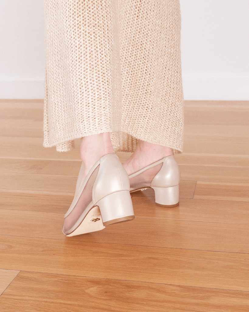 Fiorellini Pump Mesh 45 White Smoke - HOUSE OF ATANA