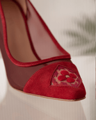 Fiorellini Pump Mesh 85 Dark Red - HOUSE OF ATANA