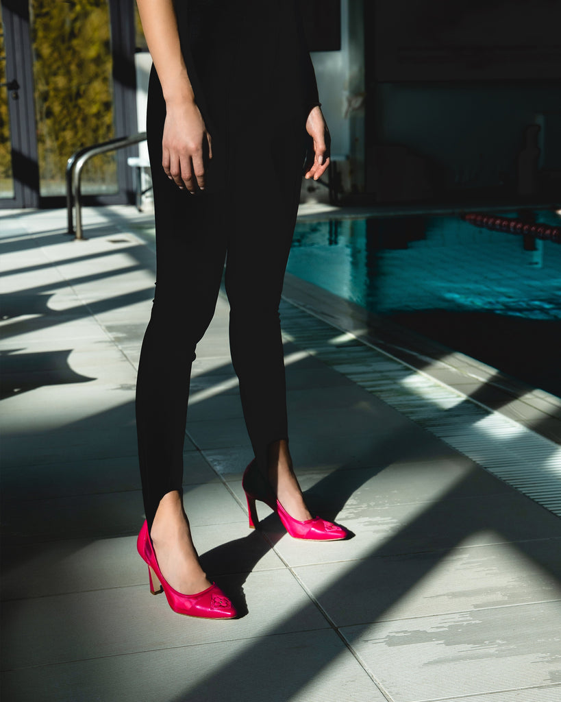 Fiorellini Pump Mesh 85 Deep Pink - HOUSE OF ATANA