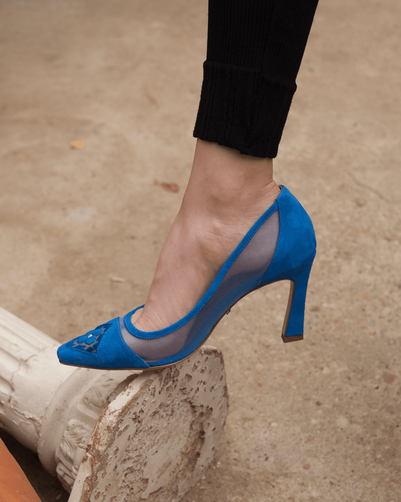 Fiorellini Pump Mesh 85 Royal Blue - HOUSE OF ATANA