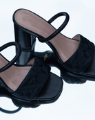 Full Fibre Mule 75 Black - HOUSE OF ATANA