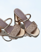 Full Fibre Mule 75 Gold - HOUSE OF ATANA