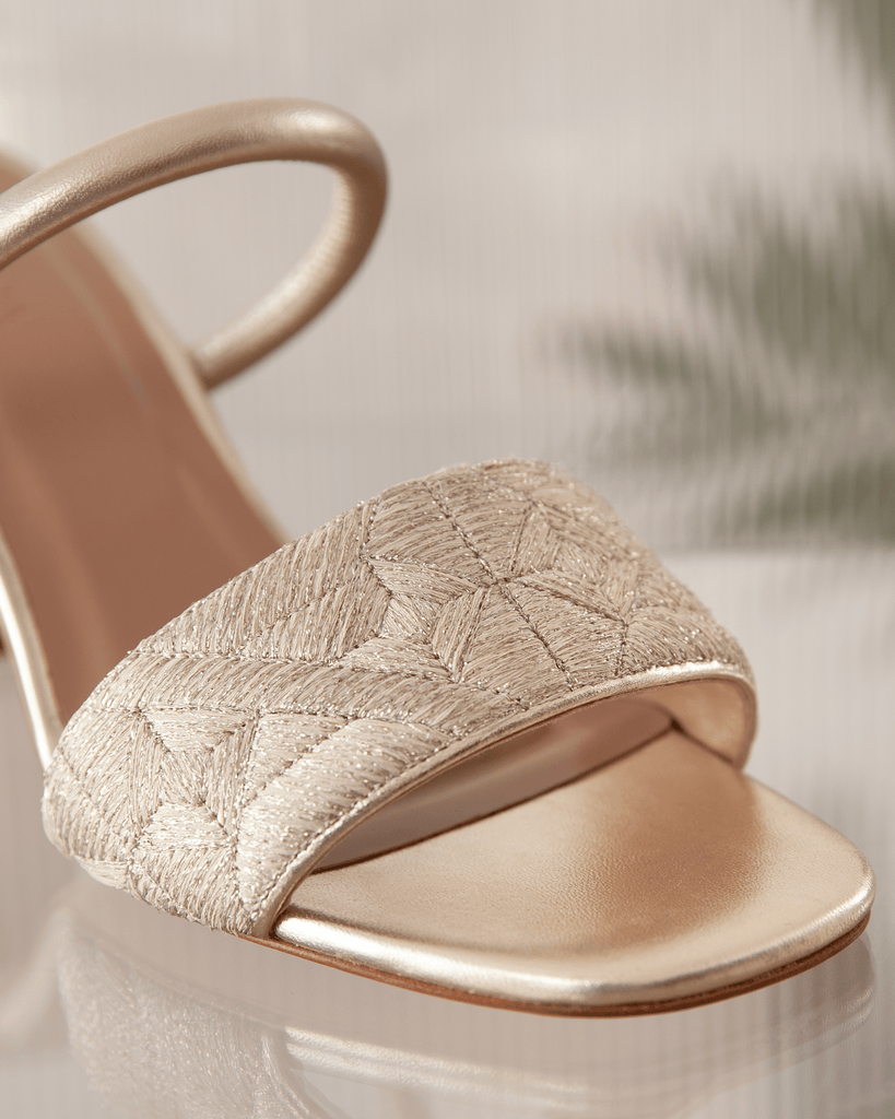 Full Fibre Mule 75 Silver Metallic - HOUSE OF ATANA