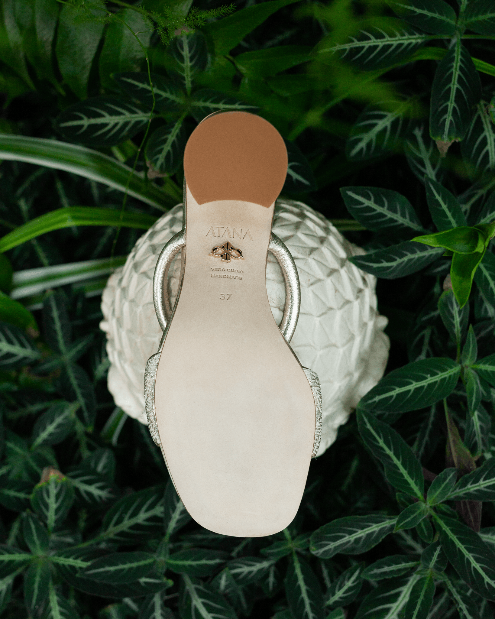 Full Fibre Mule 75 Silver Metallic - HOUSE OF ATANA