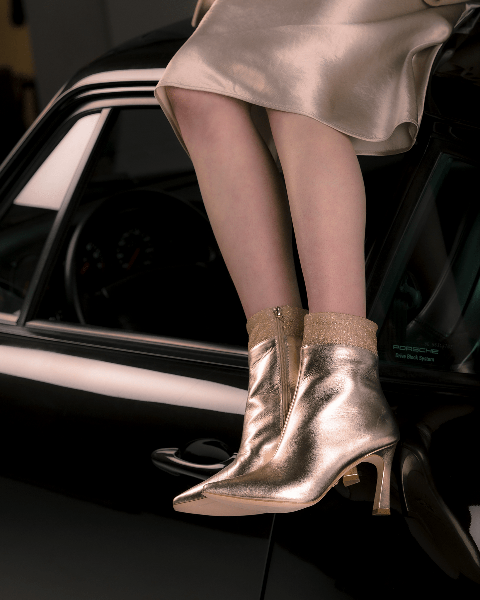 Sock Boot 85 Silver Metallic - HOUSE OF ATANA